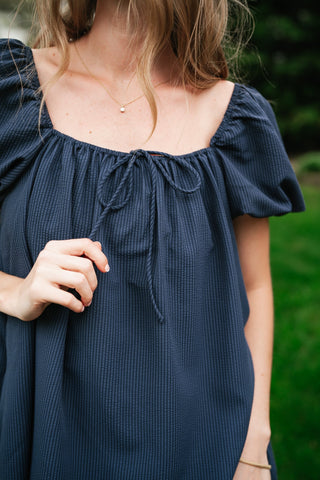 Always Right Puff Sleeve Mini Dress