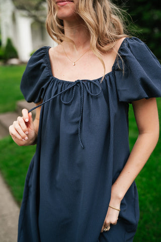 Always Right Puff Sleeve Mini Dress