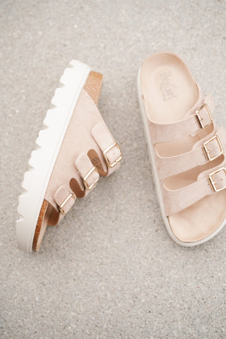 Faye Triple Strap Platform Sandal