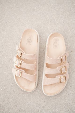 Faye Triple Strap Platform Sandal