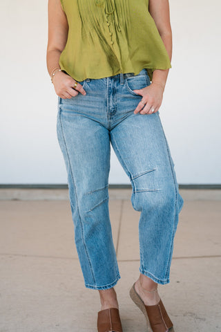 Vervet Bella High Rise Dart Barrel Leg Jeans