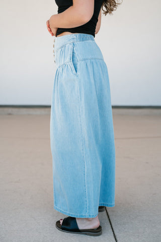 Risen Alyce Ruffle Wide Leg Pant