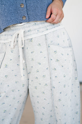 Roll With It Floral Barrel Wide Leg Bottoms