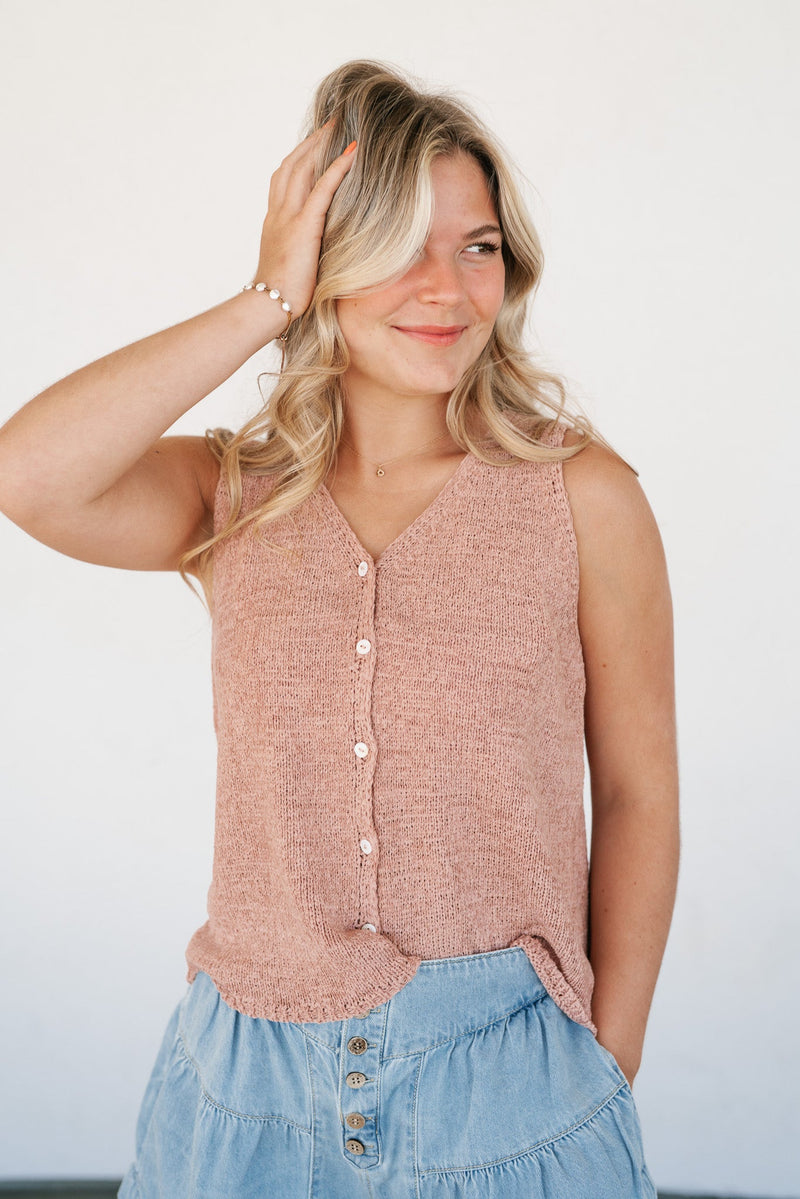 Morning Plans Knit Tank