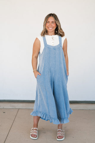 Free Spirited Ruffle Jumpsuit
