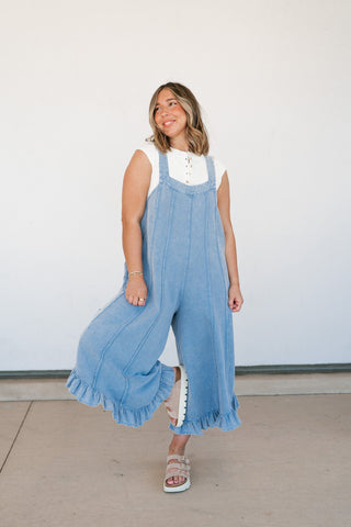 Free Spirited Ruffle Jumpsuit