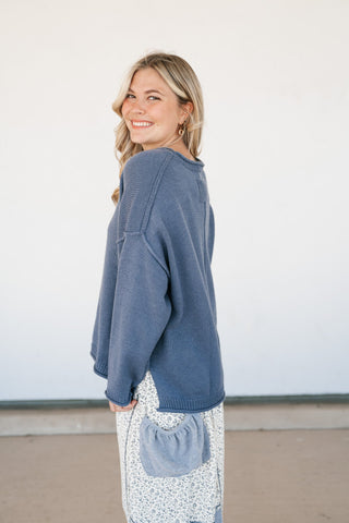 Blue Ridge Long Sleeve Knit Sweater