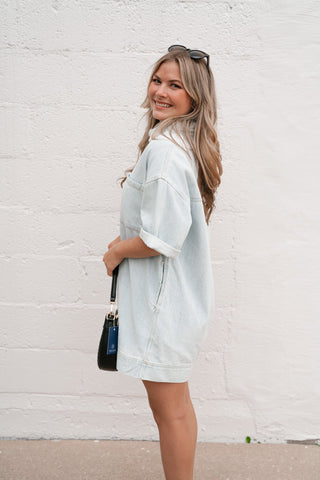 Risen Parker Denim Shirt Dress