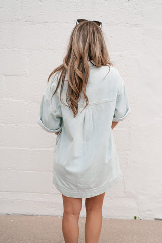 Risen Parker Denim Shirt Dress