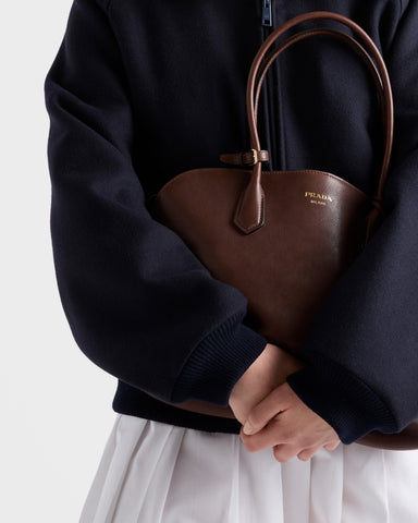 Large leather tote bag
