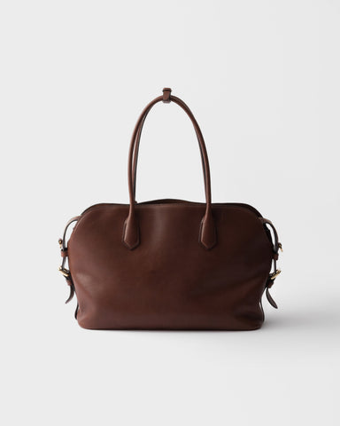 Large leather tote bag