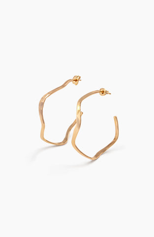 ABLE Olivia Wavy Hoops