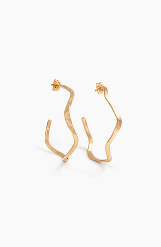 ABLE Olivia Wavy Hoops