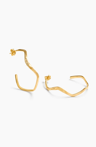 ABLE Olivia Wavy Hoops