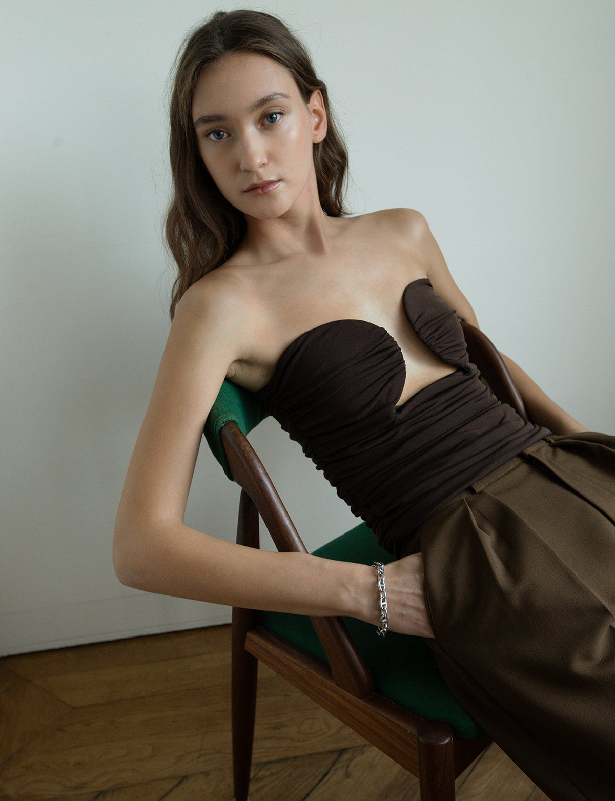Dominique Bustier Top in Chicory-BESTSELLER Main image