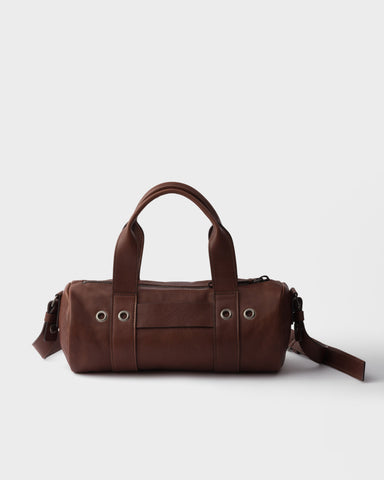 Prada Route medium leather tote bag