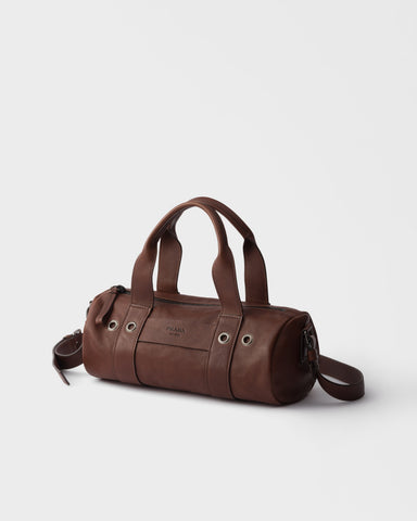 Prada Route medium leather tote bag