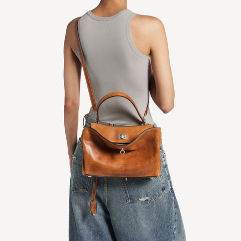 Women's Rodeo Handbag Small in Tan Cowboy