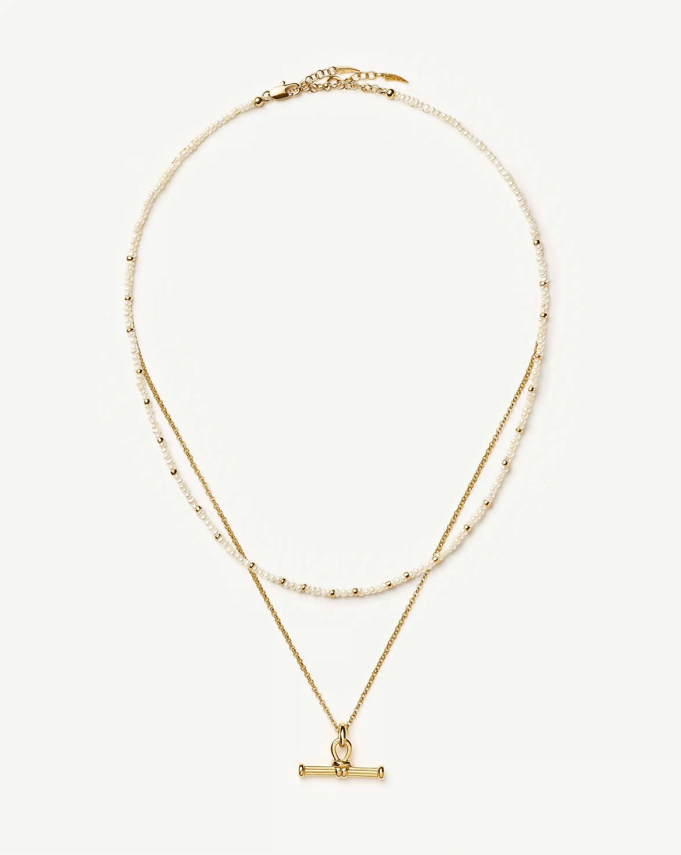 The Andy Everyday Pearl Set | 18ct Gold Plated, Pearl