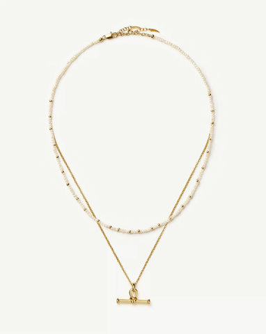 The Andy Everyday Pearl Set | 18ct Gold Plated, Pearl
