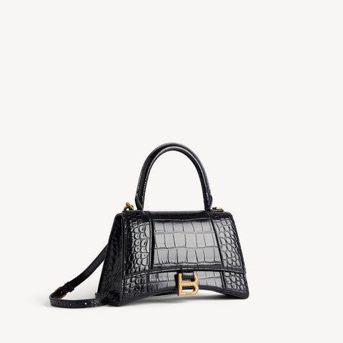Women's Hourglass Handbag Small in Black