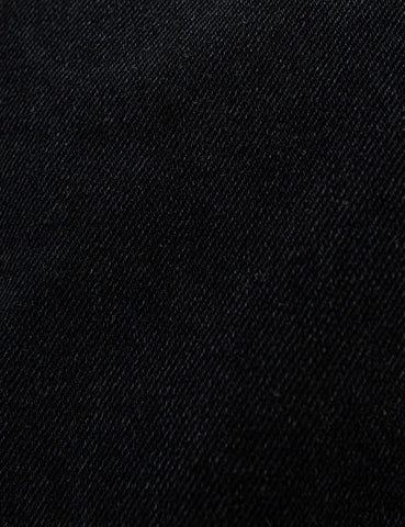 Black Denim Button Skort-BESTSELLER