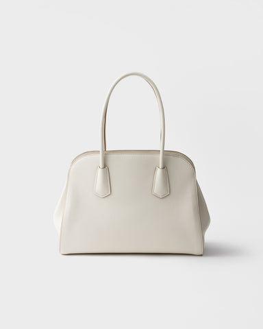 Medium leather tote bag