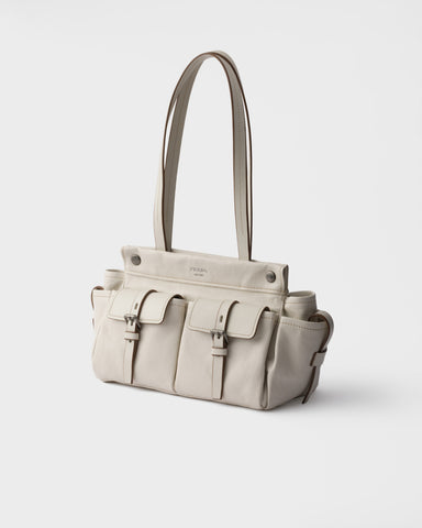 Prada Route medium leather tote bag