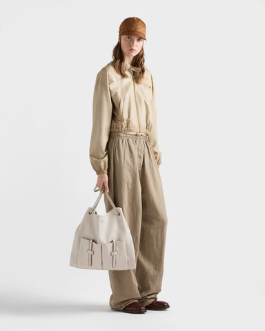Prada Route large leather bag