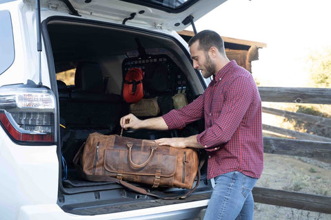 Soyego Leather Duffel Bag for Men