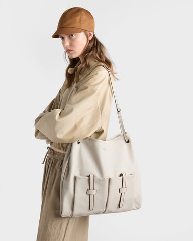 Prada Route large leather bag