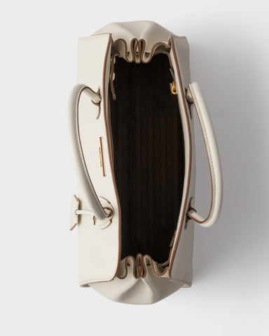 Medium leather tote bag