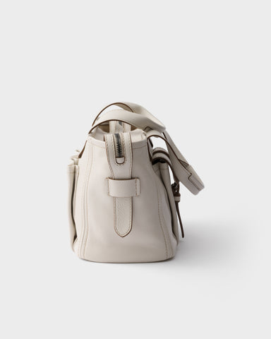 Prada Route medium leather tote bag