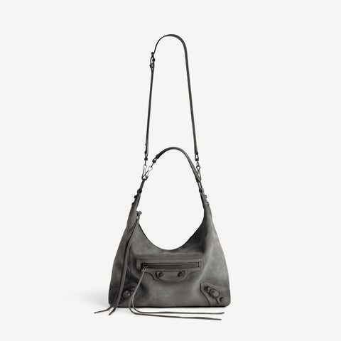 Women's Le City Hobo Bag Small in Storm Grey
