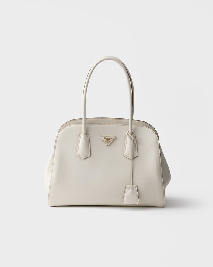 Medium leather tote bag