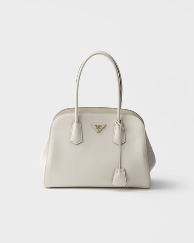Medium leather tote bag