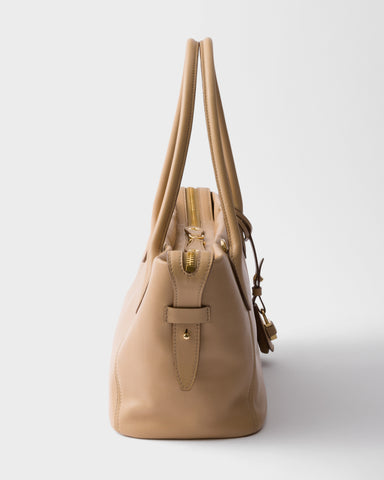 Large leather tote bag