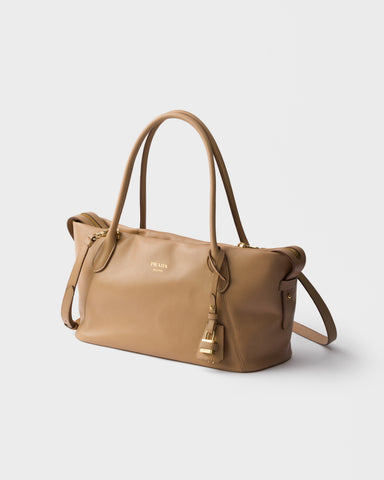 Large leather tote bag